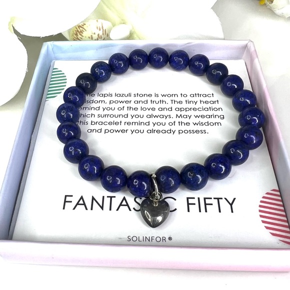 Lapis Lazuli Beads Bracelet - Picture 1 of 6